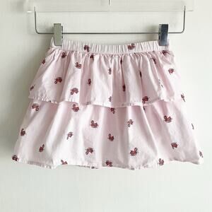 baby Gap Girls 5 Skort Flamingo Floaties Print Tiered 100% Cotton Summer